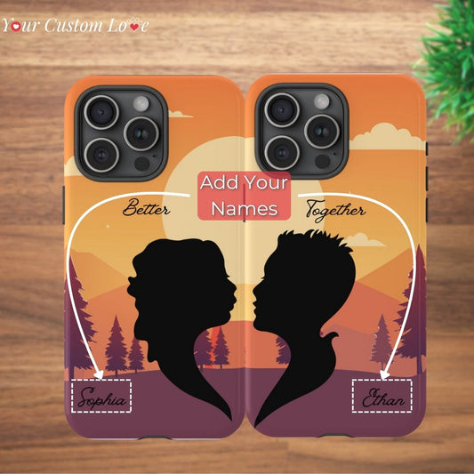 Personalized Couple Phone Cases - Add Your Names & Create a Perfect Match